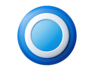 Vibrant Blue Circle: Abstract Graphic Design Element