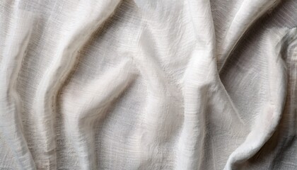 old retro white cloth linen fabric textile texture wallpaper background