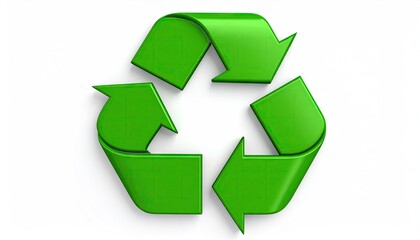 Green recycling symbol