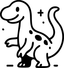 Cute Apatosaurus dinosaur coloring page in back to school theme with books, backpack, laptop, and fun student activities for kids and early learners
