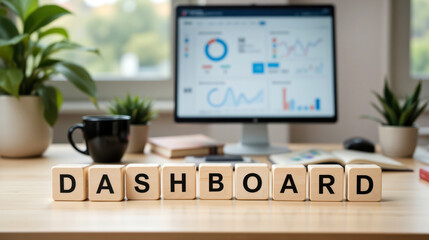 Dashboard app interface with interactive charts and data visualizations, providing real-time business analytics, performance metrics, and management tools in a modern responsive layout