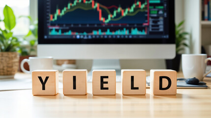 Yield curve chart representing the relationship between interest rates and bond maturities, used as a key financial indicator for economic outlook, investment decisions, and market forecasting