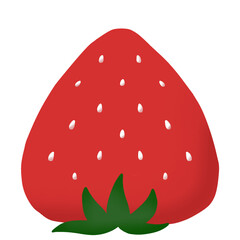 red strawberry vector illustration