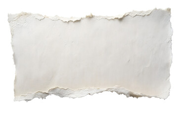 Obraz premium Torn Piece of Textured White Paper on Transparent Background