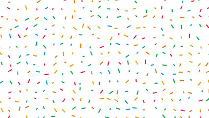 colorful sprinkles pattern on transparent background, png birthday and party celebration social media overlay design element	
