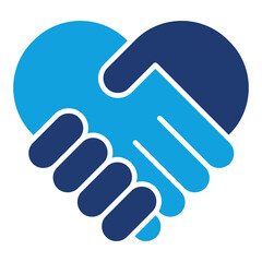 Fair Trade Flat Blue Icon