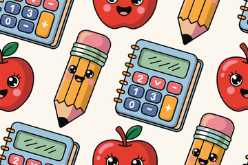 Back to School Doodle Pattern Set