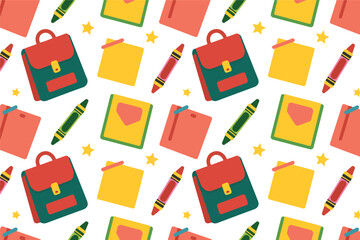 Back to School Doodle Pattern Set