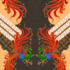 vector design of batik pattern from Indonesia, Solo, Pekalongan, Yogyakarta