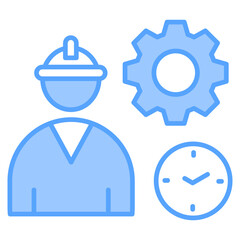 Fair Labor Practice Blue Icon