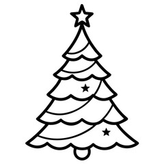 Christmas tree icon  perfect for holiday projects, seasonal designs, and microstock downloads in vector format.
