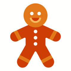 Gingerbread man icon  perfect for holiday projects, seasonal designs, and microstock downloads in vector format.
