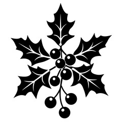 Mistletoe icon  perfect for holiday projects, seasonal designs, and microstock downloads in vector format.
