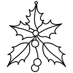 Mistletoe icon  perfect for holiday projects, seasonal designs, and microstock downloads in vector format.
