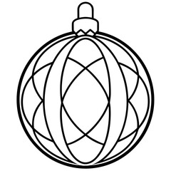Ornament ball icon  perfect for holiday projects, seasonal designs, and microstock downloads in vector format.
