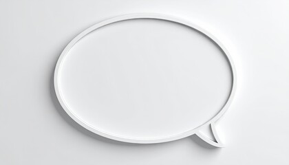 Empty speech bubble