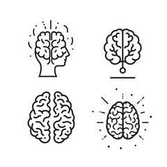 Mind, brain concept  icon 