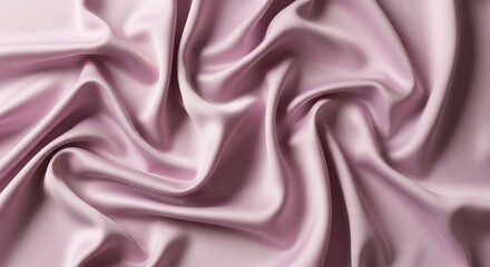 Obraz premium Luxurious Pink Silk Fabric with Elegant Drapes and Soft Textural Waves