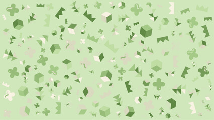 Pastel green geometric abstract pattern. Vector illustration for presentation, creative project, and poster.