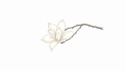 vector illustration of lily flower