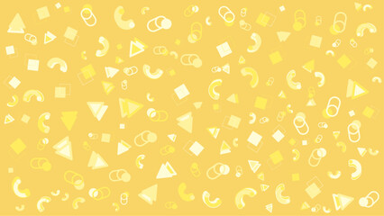 Yellow abstract geometric pattern. Vector illustration for presentation, creative project, and poster.