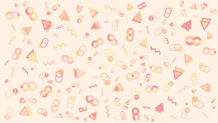 Pastel pink geometric abstract pattern. Vector illustration for presentation, creative project, and poster.