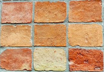 Red Brick Wall Pattern Detail.