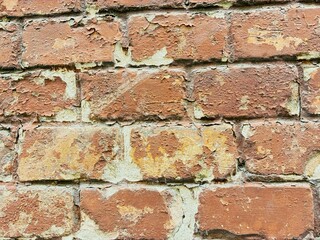 Old building brick structure with bricks.