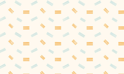 Hand-Drawn Scribble Geometric Seamless Pattern, Abstract Boho Rectangle Texture Background