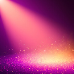 보라색과노란색먼지입자가빛나는드라마틱한배경