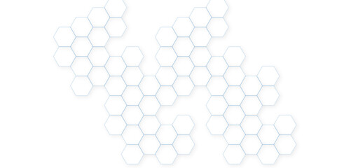 Abstract geometric white grid emboss hexagonal background. Luxury white pattern with hexagons. Seamless background. Abstract honeycomb background.