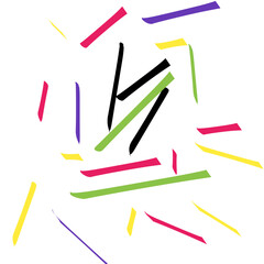 Colorful Broken Line Pattern Abstract Background