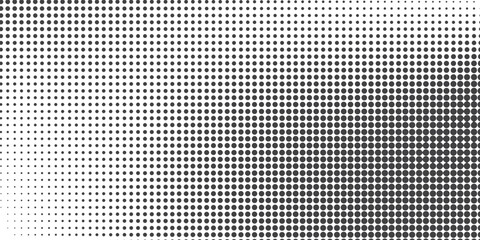 Grunge halftone gradient background. Faded grit noise texture. White and black sand wallpaper. Retro pixelated backdrop. Anime or manga style comic overlay. Vector graphic design textured template