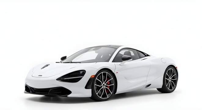 Luxury Vehicle Sports Car 4K Wallpaper Colorful Background White Background