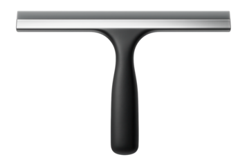 Wide-bladed window squeegee, ideal for sliding glass doors on a patio.