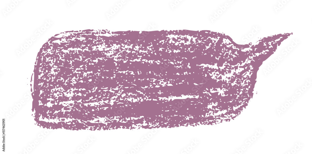 Fototapete speech bubble frame text in rectangle shape drawn with crayon brush texture on transparent backgroun