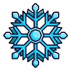 Downloadable vector snowflake design for winter holiday season christmas and new year projects on transparent background