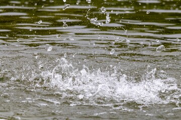 water flowing from the water