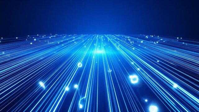 Blue abstract digital network