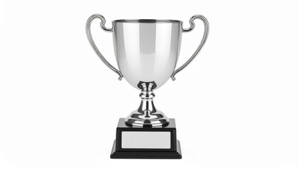trophy cup isolated on white