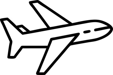 Vector airplane icon illustrating various aircraft, perfect for travel, aviation, or transportation designs