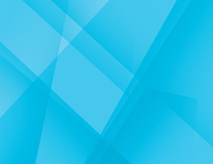 Blue Abstract Geometric Background with Transparent Overlay Shapes