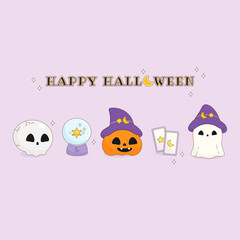 cute happy halloween festival