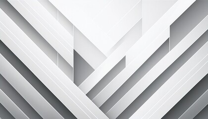 Obraz premium abstract geometric white and gray color background illustration