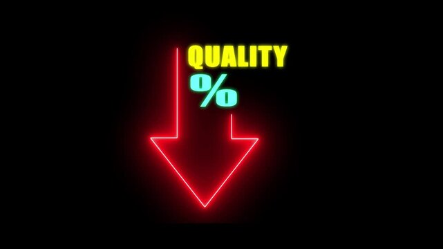 Declining Quality A Visual Representation of Decreasing Standards and its Impact.