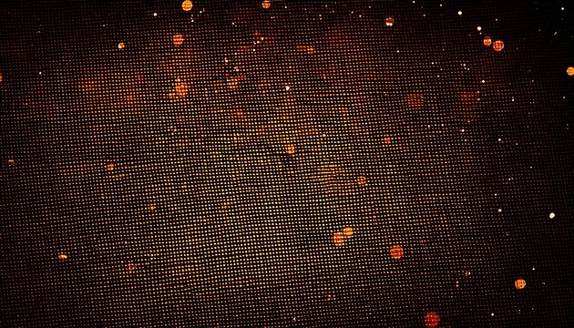 abstract dark orange dots black background for texture isolated background