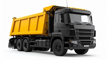 yellow dump truck