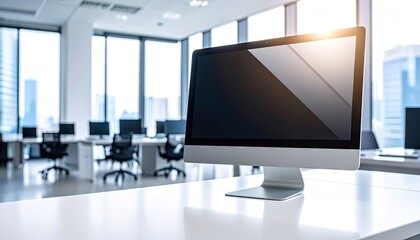 Naklejka premium Modern office computer