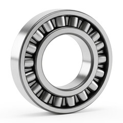 Roller bearing. Detailed image of the inner and outer ring with rollers. For industrial and technical projects, technical documentation, isolated on a white background