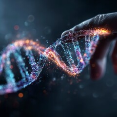 Digital Biotechnology Illustration